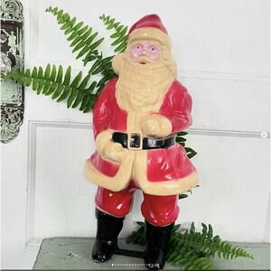 Vintage Santa Hard Plastic Light Form Union Products Santa NO LIGHTING UNIT